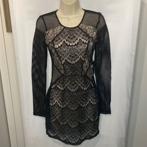 NWT Express Nude & Black Dress
